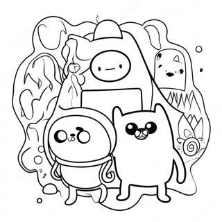 Pagina Da Colorare Dei Personaggi Di Adventure Time 86084-26889