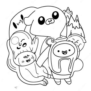 Pagina Da Colorare Dei Personaggi Di Adventure Time 86084-26890