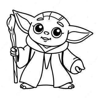 Baby Yoda Pagine da Colorare