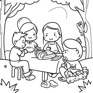 Divertente Picnic Con Amici Da Colorare 86673-27363