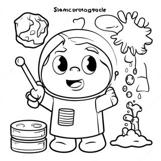 Pagina Da Colorare Del Progetto Scientifico Creativo Di Quarta Elementare 86698-27379