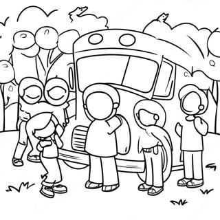 Pagina Da Colorare Dellemozionante Gita Scolastica Di Quarta Elementare 86700-27386