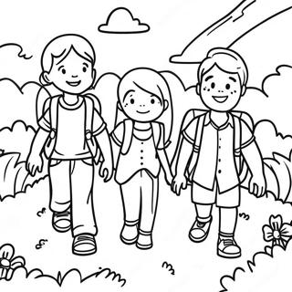 Pagina Da Colorare Dellemozionante Gita Scolastica Di Quarta Elementare 86700-27387