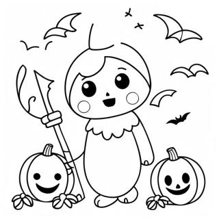 Halloween Kawaii Pagine Da Colorare