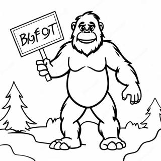 Bigfoot Pagine da Colorare