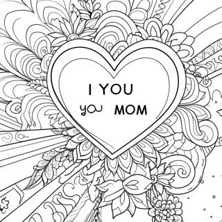 Ti Amo Mamma Pagine da Colorare