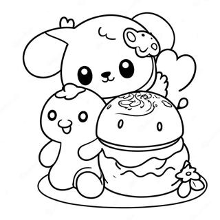 Rilakkuma Cinnamoroll Pagine Da Colorare