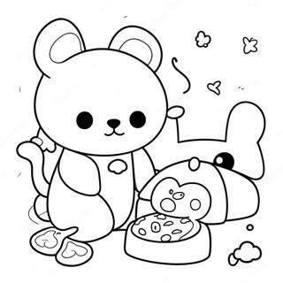 Pagina Da Colorare Di Rilakkuma Cinnamoroll 86926-27550