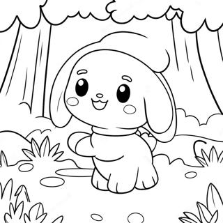 Rilakkuma Cinnamoroll Pagine da Colorare