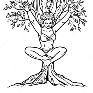 Pagina Da Colorare Della Posizione Dellalbero Flessibile 87059-27668