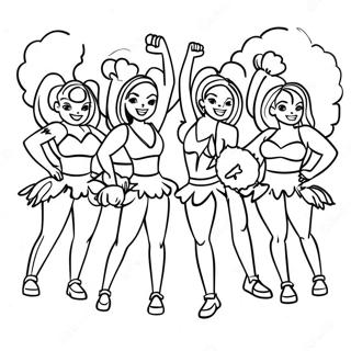 Pagina Da Colorare Delle Cheerleaders Del Superbowl 2024 87672 28132