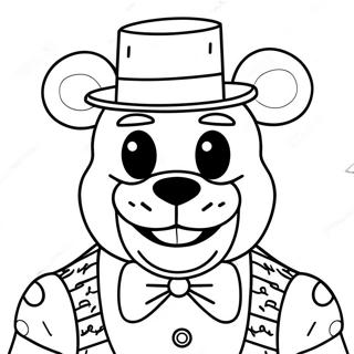 Pagina Da Colorare Di Freddy Fazbear Inquietante 87748-28185