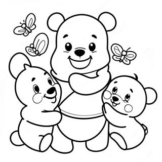 Pagina Da Colorare Del Carino Piccolo Winnie The Pooh Con Amici 88057-28605