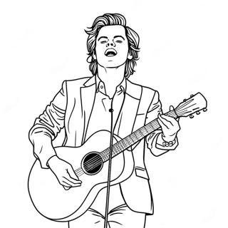 Pagina Da Colorare Di Harry Styles In Concerto 88338-28822