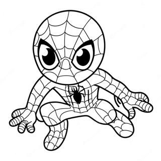 Carino Spiderman Pagine Da Colorare