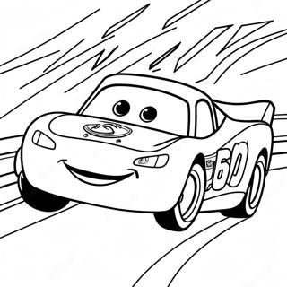 Pagina Da Colorare Di Lightning Mcqueen In Gara 88778-29162