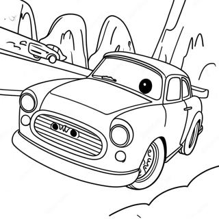 Pagina Da Colorare Della Scena Avventurosa Di Cars 2 88780-29171