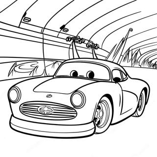 Pagina Da Colorare Della Scena Avventurosa Di Cars 2 88780-29172