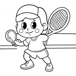 Tennis Pagine Da Colorare