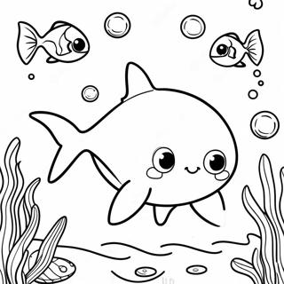 Baby Shark Pagine Da Colorare