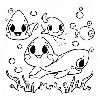 Carina Famiglia Di Baby Shark Da Colorare 8927 459