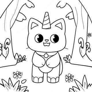 Pagina Da Colorare Unikitty In Una Foresta Magica 89372 29631