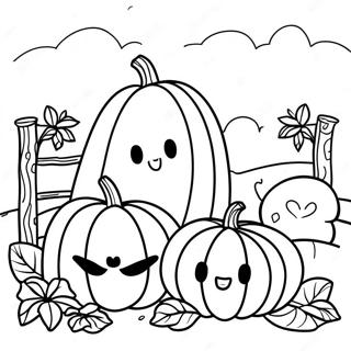 Pagina Da Colorare Di Una Comoda Cucurbita 89447-29682