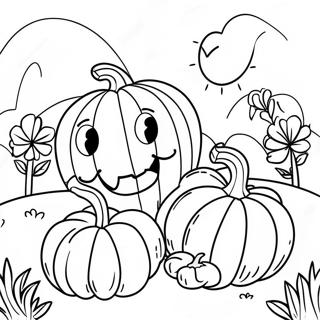 Pagina Da Colorare Di Una Comoda Cucurbita 89447-29683