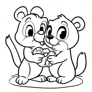 Chip E Dale Pagine da Colorare