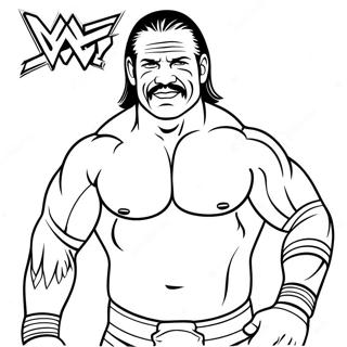 Pagina Da Colorare Dei Wrestler Wwe Vintage 89576 29784