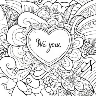 Pagina Da Colorare Ti Sentiamo Mancare Con Sentimento 89937-30060