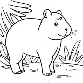 Pagina Da Colorare Della Capibara 90324 30354