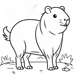 Pagina Da Colorare Della Capibara 90324 30355
