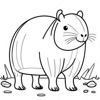 Pagina Da Colorare Della Capibara 90324 30356