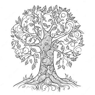 Pagina Da Colorare Albero Della Gratitudine 90690-30650