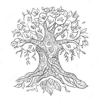 Pagina Da Colorare Albero Della Gratitudine 90690-30652