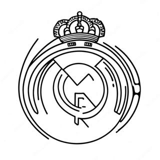 Pagina Da Colorare Del Logo Del Real Madrid 90814-30737