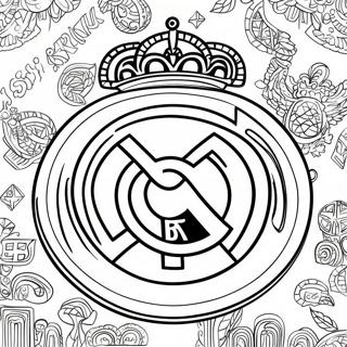 Pagina Da Colorare Del Logo Del Real Madrid 90814-30738