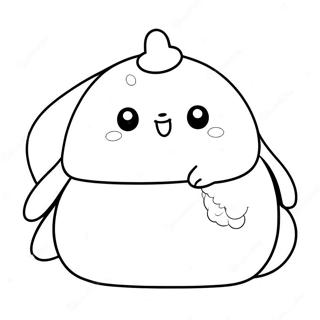 Pagina Da Colorare Di Molang In Una Coperta Accogliente 90919-30825