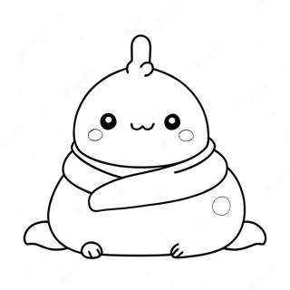 Pagina Da Colorare Di Molang In Una Coperta Accogliente 90919-30826