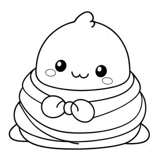 Pagina Da Colorare Di Molang In Una Coperta Accogliente 90919-30828