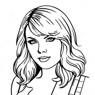 Pagina Da Colorare Di Taylor Swift In Reputation 90942-30834