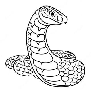 Pagina Da Colorare Del Temibile Re Cobra Pronto A Colpire 91073 30949