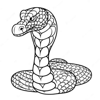 Pagina Da Colorare Del Temibile Re Cobra Pronto A Colpire 91073 30952