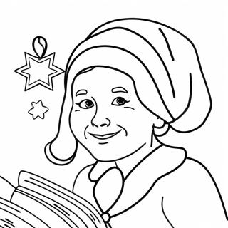 Pagina Da Colorare Di Mrs Claus Allegra 91200 31105