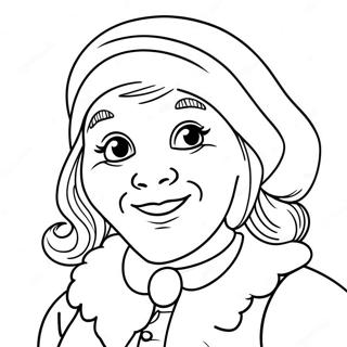 Pagina Da Colorare Di Mrs Claus Allegra 91200 31106