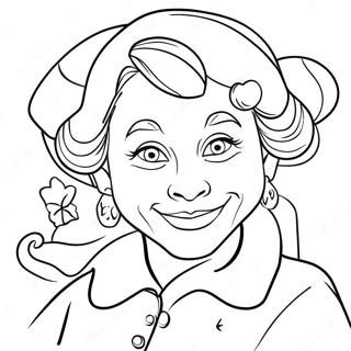 Signora Claus Pagine da Colorare