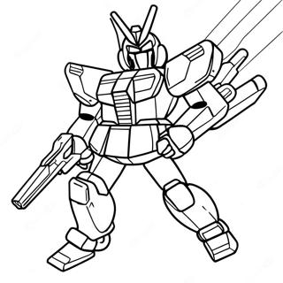 Pagina Da Colorare Del Pilota Gundam In Azione 91382-31254