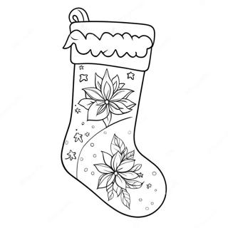 Pagina Da Colorare Con Calza Di Natale Colorata 91433-31296