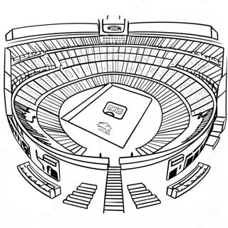 Pagina Da Colorare Della Scena Dello Stadio Del Super Bowl 91459-31315